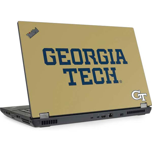 Georgia Institute of Technology LogoType Gold Lenovo ThinkPad Skin