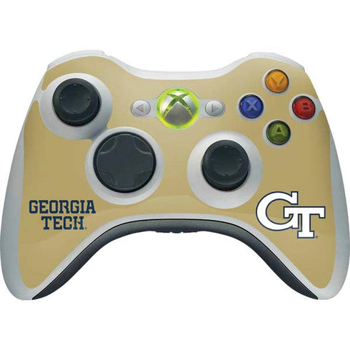 Georgia Institute of Technology LogoType Gold Xbox 360 Wireless Controller Skin
