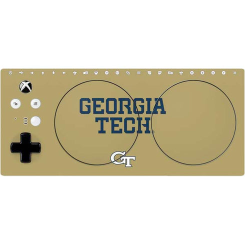 Georgia Institute of Technology LogoType Gold Xbox Adaptive Controller Skin