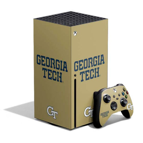 Georgia Institute of Technology LogoType Gold Xbox Series X Bundle Skin