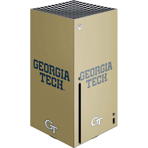 Georgia Institute of Technology LogoType Gold Xbox Series X Console Skin