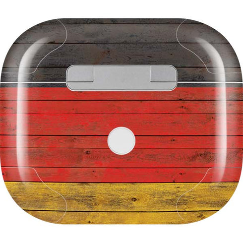 German Flag Dark Wood Apple AirPods (3rd Gen 2021) Skin