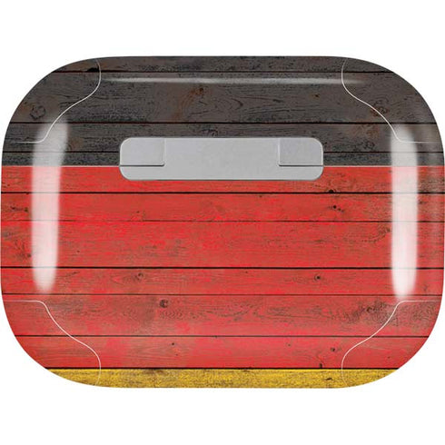 German Flag Dark Wood Apple AirPods Pro Skin