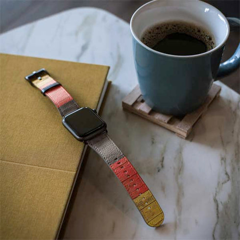 German Flag Dark Wood Apple Watch Band 38-40mm