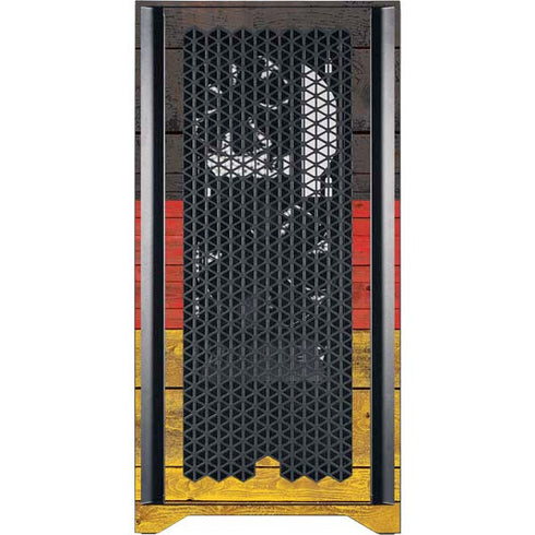 German Flag Dark Wood Corsair 4000D Tempered Glass Mid-Tower ATX Case Skin
