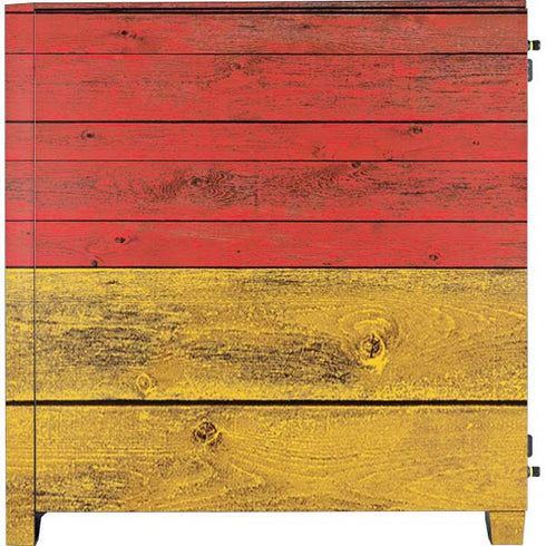 German Flag Dark Wood Corsair 4000D Tempered Glass Mid-Tower ATX Case Skin
