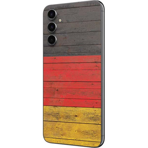 German Flag Dark Wood Galaxy A14 5G Skin