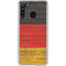 German Flag Dark Wood Galaxy A21 Clear Case