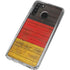 German Flag Dark Wood Galaxy A21 Clear Case