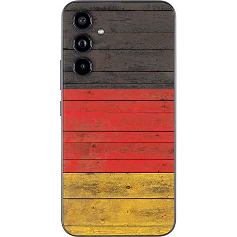 German Flag Dark Wood Galaxy A54 5G Skin