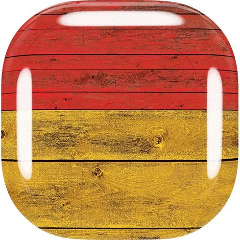 German Flag Dark Wood Galaxy Buds Live Skin