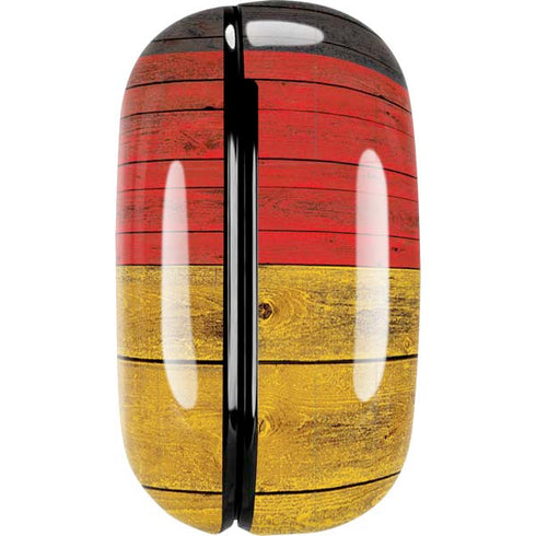 German Flag Dark Wood Galaxy Buds Live Skin