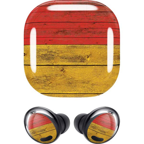 German Flag Dark Wood Galaxy Buds Pro Skin