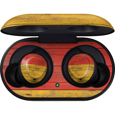 German Flag Dark Wood Galaxy Buds Skin