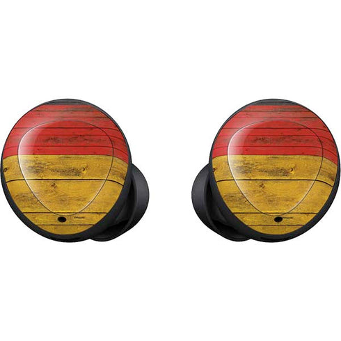 German Flag Dark Wood Galaxy Buds Skin
