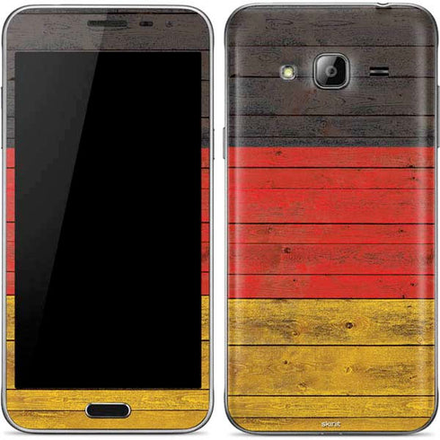 German Flag Dark Wood Galaxy J3 Skin