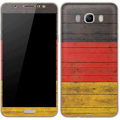 German Flag Dark Wood Galaxy J7 Skin