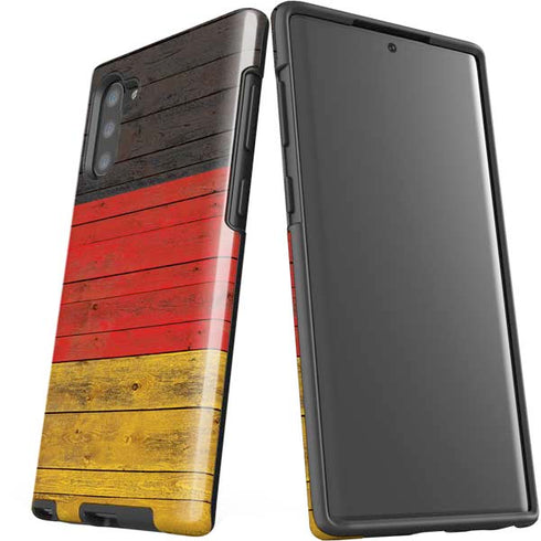 German Flag Dark Wood Galaxy Note 10 Pro Case