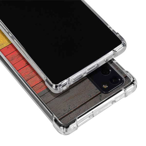 German Flag Dark Wood Galaxy Note20 5G Clear Case