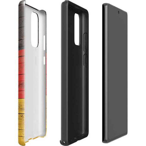 German Flag Dark Wood Galaxy Note20 5G Pro Case