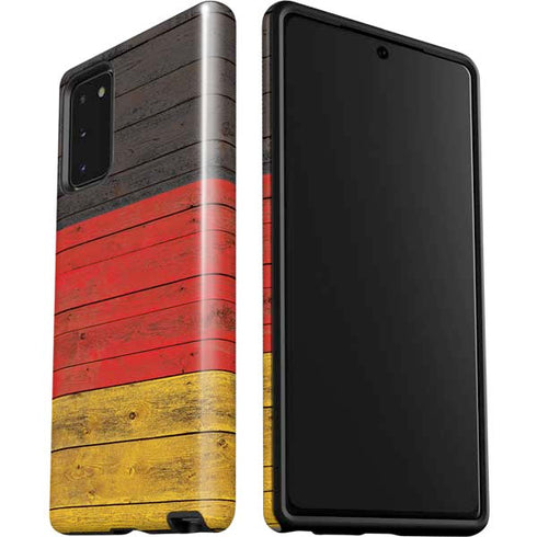 German Flag Dark Wood Galaxy Note20 5G Pro Case