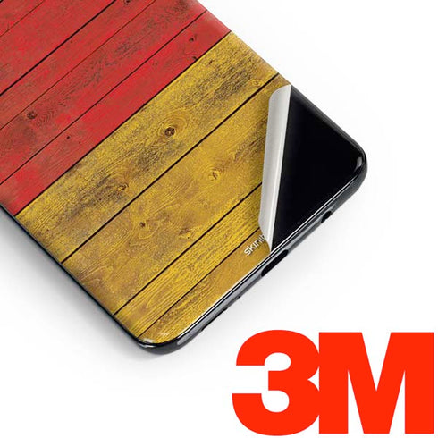 German Flag Dark Wood Galaxy S10 Skin