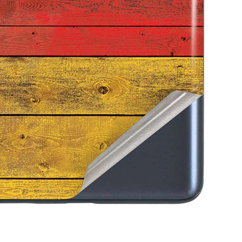 German Flag Dark Wood Galaxy S20 Fan Edition Skin