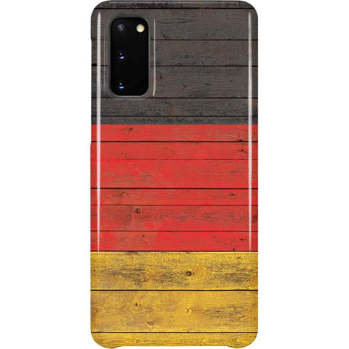 German Flag Dark Wood Galaxy S20 Lite Case