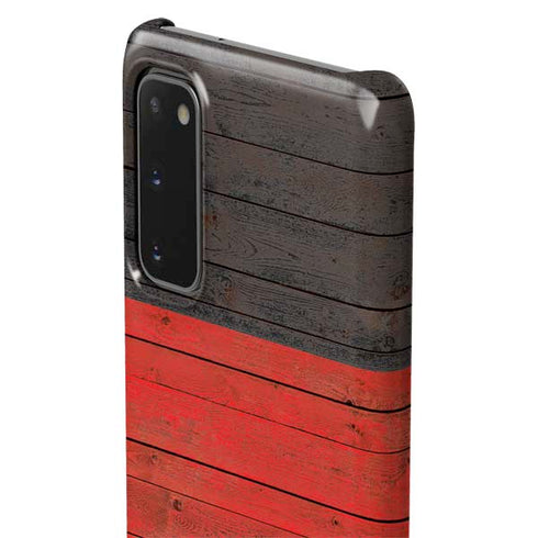 German Flag Dark Wood Galaxy S20 Lite Case