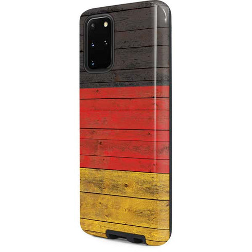 German Flag Dark Wood Galaxy S20 Plus Pro Case