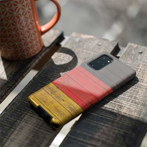 German Flag Dark Wood Galaxy S20 Plus Pro Case