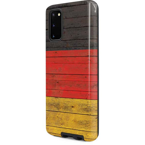 German Flag Dark Wood Galaxy S20 Pro Case