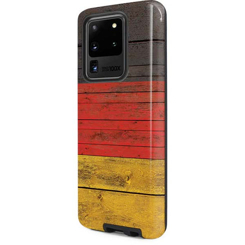 German Flag Dark Wood Galaxy S20 Ultra 5G Pro Case