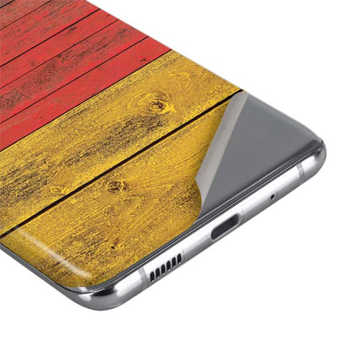German Flag Dark Wood Galaxy S20 Ultra 5G Skin