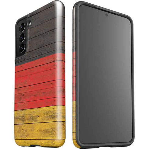 German Flag Dark Wood Galaxy S21 5G Pro Case