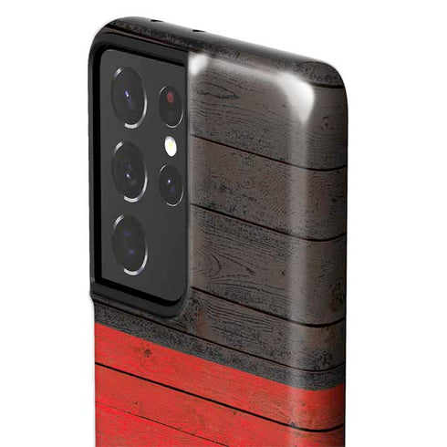 German Flag Dark Wood Galaxy S21 Ultra 5G Pro Case