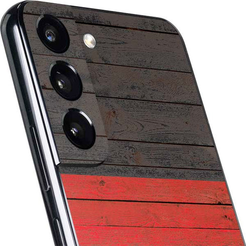 German Flag Dark Wood Galaxy S22 Plus Skin