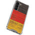 German Flag Dark Wood Galaxy S23 Clear Case