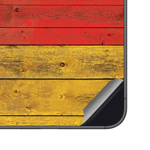 German Flag Dark Wood Galaxy S23 FE Skin