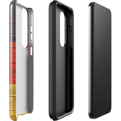 German Flag Dark Wood Galaxy S23 Plus Pro Case