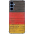 German Flag Dark Wood Galaxy S24 Clear Case