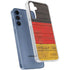 German Flag Dark Wood Galaxy S24 Clear Case