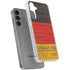 German Flag Dark Wood Galaxy S24 Plus Clear Case
