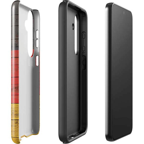 German Flag Dark Wood Galaxy S24 Plus Impact Case