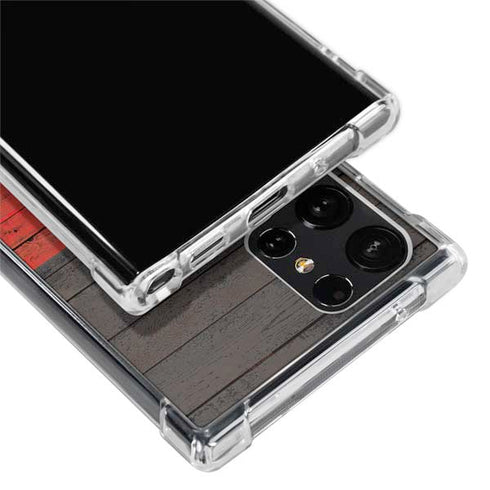 German Flag Dark Wood Galaxy S24 Ultra Clear Case