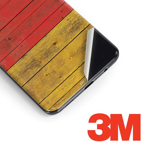 German Flag Dark Wood Galaxy S9 Plus Skin