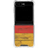 German Flag Dark Wood Galaxy Z Flip5 5G Clear Case