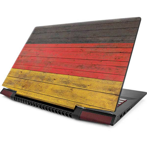 German Flag Dark Wood Lenovo IdeaPad Skin