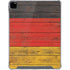 German Flag Dark Wood iPad Pro 12.9in (2020) Clear Case