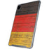 German Flag Dark Wood iPad Pro 12.9in (2020) Clear Case